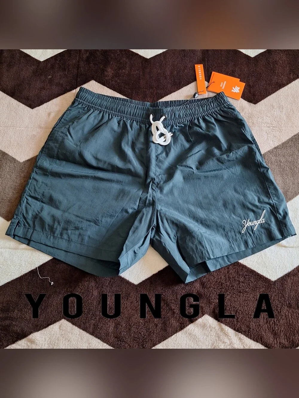 YoungLA Men's 1016 - Crinkle Shorts - NWT  - Small